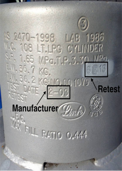 stamps letter size refill Gas bottle testing gas Maunganui Mt tauranga,